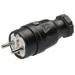 Wtyczka przenośna gumowa z bolcem uziemnienia 16A 2P+Z 230V IP44 czarna