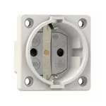 Gniazdo wtyczkowe SCHUKO 16A 2P+Z 230V 50/60Hz IP54, boczne podłączenie kołnierz 50X50, ochrona przed dziećmi, styki niklowane