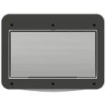 Okienko ispekcyjne 6 modułowe IP44/IP54 (czarny)