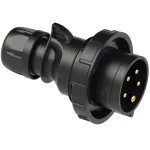 Wtyczka przenośna SHARK 32A 3P+Z+N 400V 50/60Hz 6h IP67, seria MIDNIGHT