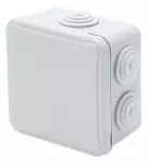 Puszka instalacyjna LIGHT pokrywa pełna, dławnice 84x84x50 (7xM25) IP54