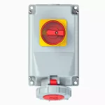 Gniazdo stałe POWER TWIST z wyłącznikiem 0-1 63A 3P+Z+N 400V 50/60Hz 6h IP66/67