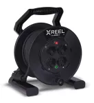 Przedłużacz zwijany jednofazowy typ „XREEL” - 25M H05RR-F  3*1.5 (OW) 4GS wtyczka gumowa IP20 SCHEMAT