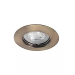Oczko sufitowe LUTO CTX-DS02B-AB okrągły stop aluminium kolor mosiądz matowy 1XGx5,3
