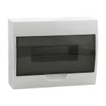 Rozdzielnica natynkowa DB112S 1X12P/SMD dł. 256 szer.95 wys.200 kolor biały / szary