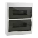 Rozdzielnica natynkowa DB212S 2X12P/SMD dł. 270 szer.100 wys.326 kolor biały / szary