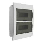 Rozdzielnica podtynkowa DB212F 2X12P/FMD dł. 258 szer.65 wys.310 kolor biały / szary