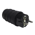 Wtyczka gumowa z uziemieniem GRIP W/US 16A IP44 kolor czarny