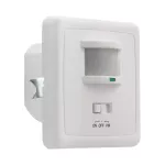 Czujnik ruchu do puszkowy PIR MERGE JQ-L IP20 kąt detekcji H150/V60 zasięg max 9m podtynkowy kolor biały