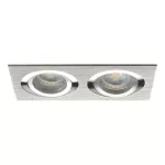 Oczko sufitowe SEIDY CT-DTL250-AL prostokątny stop aluminium kolor aluminium szczotkowane 1XGx5,3