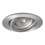 Oczko sufitowe EVIT CT-DTO50-AL okrągły stop aluminium kolor aluminium 1XGx5,3