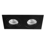 Oczko sufitowe SEIDY CT-DTL250-B/M prostokątny stop aluminium kolor czarny mat 2XGx5,3