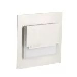 Oprawa przyschodowa LED SABIK MINI LED WW 12 DC 0.8W barwa 3000K 13Lm IP 20 kwadratowy kolor stal nierdzewna
