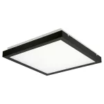 Plafoniera LED z czujnikiem ruchu TYBIA LED 38W-NW-SE B kwadrat 41cmx41cm 3800lm barwa biała IP20 kolor czarny  Gwarancja lat 5