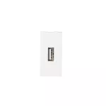 Gniazdo USB BIURO 04-2020-102 bi kolor biały