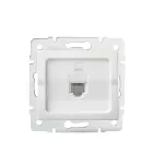 Adapter gniazda RJ45 LOGI 02-1399-002 bi kolor biały