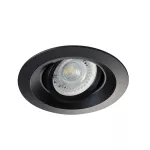 Oczko sufitowe COLIE DTO-B okrągły stop aluminium kolor czarny mat 1XGx5,3/GU10