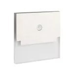 Oprawa przyschodowa LED SABIK LED PIR WW 12 DC 0.8W barwa 3000K 13Lm IP 20 kwadratowy kolor stal nierdzewna