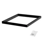 Ramka natynkowa do paneli ADTR 6060 B kwadratowy dł. 60cm szer. 60cm wys.4,5cm kolor czarny złożona