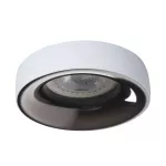 Oczko sufitowe ELNIS L W/A okrągły stop aluminium kolor biały / antracyt 1XGx5,3/GU10