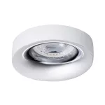 Oczko sufitowe ELNIS L W/C okrągły stop aluminium kolor biały / chrom 1XGx5,3/GU10