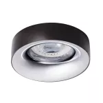 Oczko sufitowe ELNIS L A/C okrągły stop aluminium kolor antracyt / chrom 1XGx5,3/GU10