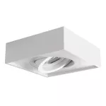Oczko sufitowe MINI GORD DLP-50-W kwadratowy stop aluminium stal kolor biały 1XGx5,3/GU10