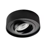 Oczko sufitowe MINI BORD DLP-50-B okrągły stop aluminium stal kolor czarny 1XGx5,3/GU10