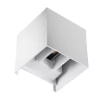 Oprawa elewacyjna REKA LED EL 7W-L-W kwadrat 10cmx10cm max 500lm barwa biała IP54 kolor biały Gwarancja [lat] 5