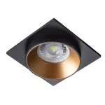 Oczko sufitowe SIMEN DSL B/G/B kwadratowy stop aluminium kolor czarny / złoty / czarny 1XGx5,3/GU10