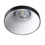 Oczko sufitowe SIMEN DSO B/W kwadratowy stop aluminium kolor czarny / biały 1XGx5,3/GU10