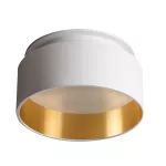 Oczko sufitowe GOVIK DSO-W/G okrągły stop aluminium kolor biały / złoty 1XGx5,3/GU10