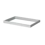 Ramka natynkowa do paneli ADTR 3060 SR prostokątny dł. 60cm szer. 30cm wys.4,5cm kolor srebrny złożona