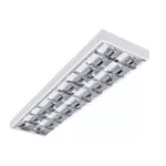 Oprawa rastrowa do T8 LED RSTR N 236/4LED/NT prostokątny jednostronne 2 x max 36W kolor biały
