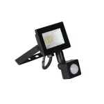 Naświetlacz GRUN NV LED-10-B-SE z czujnikiem ruchu barwa 4000K 800lm IP44 kolor czarny