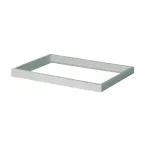 Ramka natynkowa do paneli ADTR-H 3060 SR prostokątny dł. 60cm szer. 30cm wys.6,5cm kolor srebrny złożona