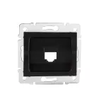 Adapter gniazda RJ45 LOGI 02-1399-042 cm kolor czarny mat