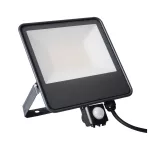Naświetlacz LED z czujnikiem ruchu IQ-LED FL-50W-NW-SE regulowany kąt 6000lm 120lm/W barwa biała IP65 kolor czarny TÜV Gwarancja [lat] 5