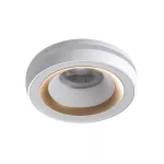 Oczko sufitowe ELICEO-ST DSO W/G okrągły stop aluminium kolor biały / złoty 1XGx5,3/GU10