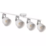 Oprawa ścienno sufitowa kinkiet DERATO EL-4I W-SR kolor biały / srebrny regulowana 4xE14 4xmax8W