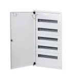 Rozdzielnica metalowa podtynkowa KP-DB-I-MF-518 dł. 485 szer.115 wys.849 kolor biały
