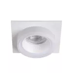 Oczko sufitowe LONVI DSL W/W kwadratowy stop aluminium tworzywo sztuczne kolor biały 1XGx5,3/GU10