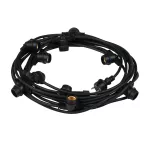 Girlanda GRL 11M10E27-B E27 IP44 10 x max 10W kolor czarny
