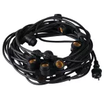 Girlanda GRL 15M15E27-B E27 IP44 15 x max 10W kolor czarny