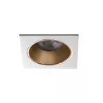 Oczko sufitowe GLOZO DSL G/W kwadratowy stop aluminium kolor złoty / biały 1XGx5,3/GU10