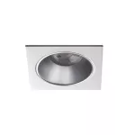Oczko sufitowe GLOZO DSL SR/W kwadratowy stop aluminium kolor srebrny / biały 1XGx5,3/GU10