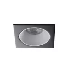 Oczko sufitowe GLOZO DSL W/B kwadratowy stop aluminium kolor biały / czarny 1XGx5,3/GU10