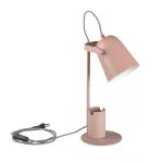 Lampka biurkowa RAIBO E27 PK E27 kolor różowy