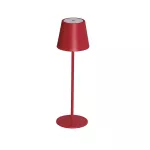 Lampka stołowa bezprzewodowa INITA LED IP54 R barwa ciepłobiała 3000K max 138Lm kolor czerwony