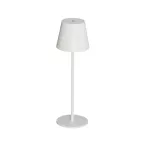 Lampka stołowa bezprzewodowa INITA LED IP54 W barwa ciepłobiała 3000K max 138Lm kolor biały